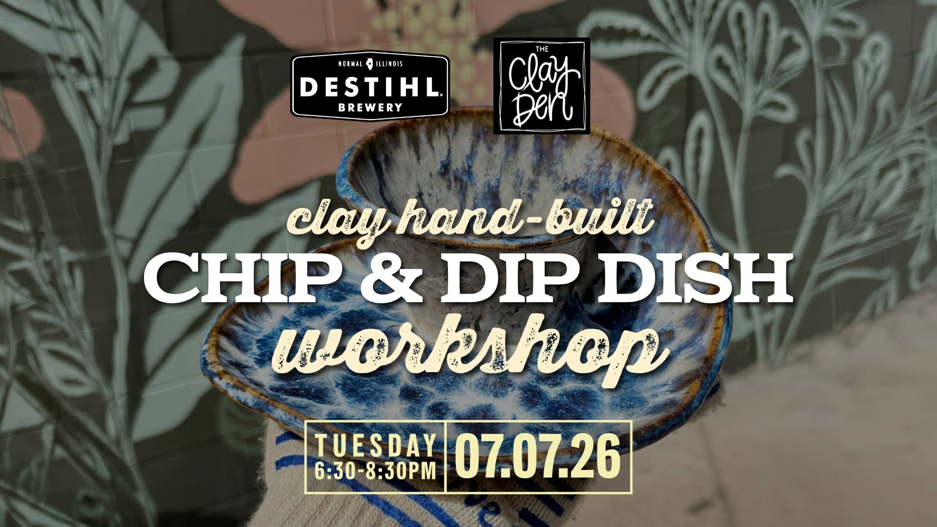 Clay Hand-Built Chip & Dip Dish Workshop